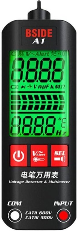 Intelligentes Multimeter/Multitool erkennt vollautomatisch und schnell stromführende und kalte Drähte mit praktischem Mu...