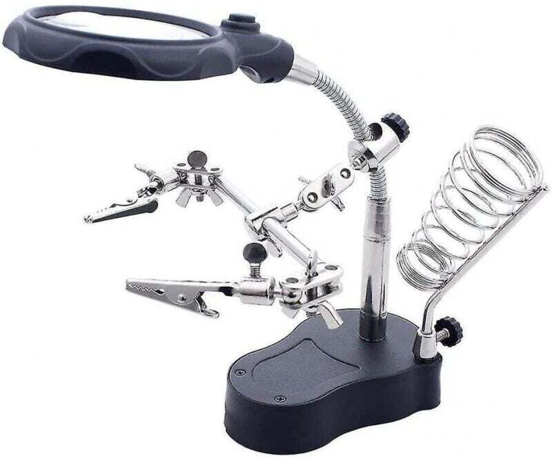 Hilfsreparaturgurt, Lupe, Handy-Motherboard, Werkzeugtisch für die Reparatur digitaler Geräte zum Löten, Montieren und R...