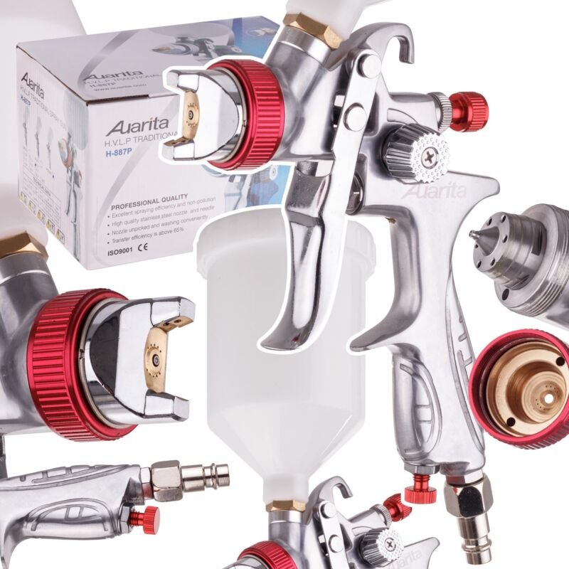 Auarita Hvlp-Spritzpistole, 2,0-Mm-Düse Für Lackfarben, 600 Ml
