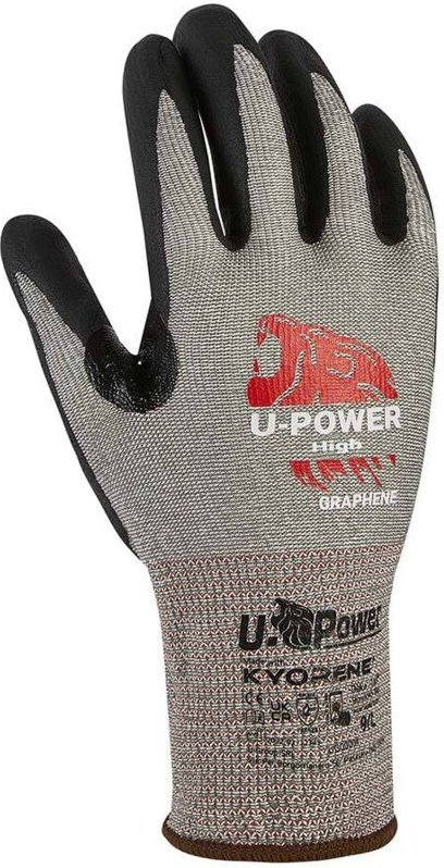 U-Power Hochsicherheits-Arbeitshandschuhe Graphene Grey 10/XL
