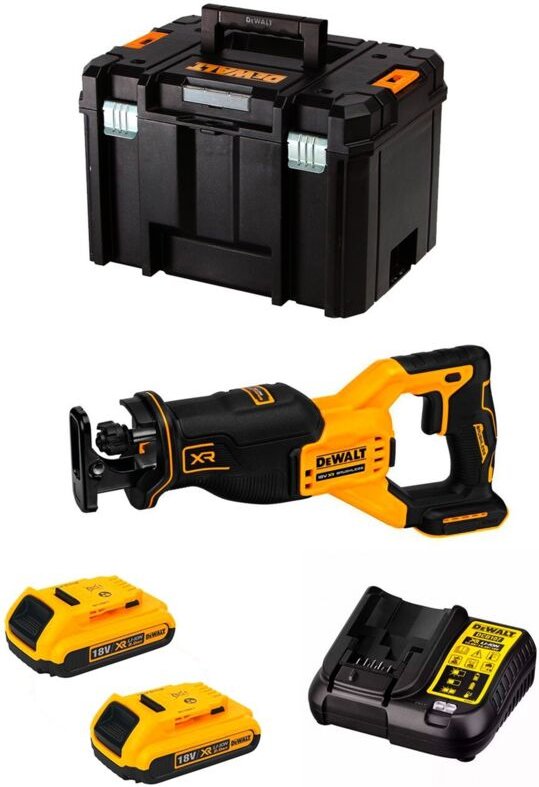 Säbelsäge DeWALT DCS382D2T (2 x 2,0 Ah + DCB107 + TSTAK VI)