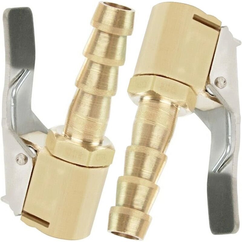 2-teiliges Aufblasdüsen-Set, Autoreifen-Aufblasdüse, Aufblasdüse mit Klemme, Aufblasventil-Klemmadapter, für Reifenventi...