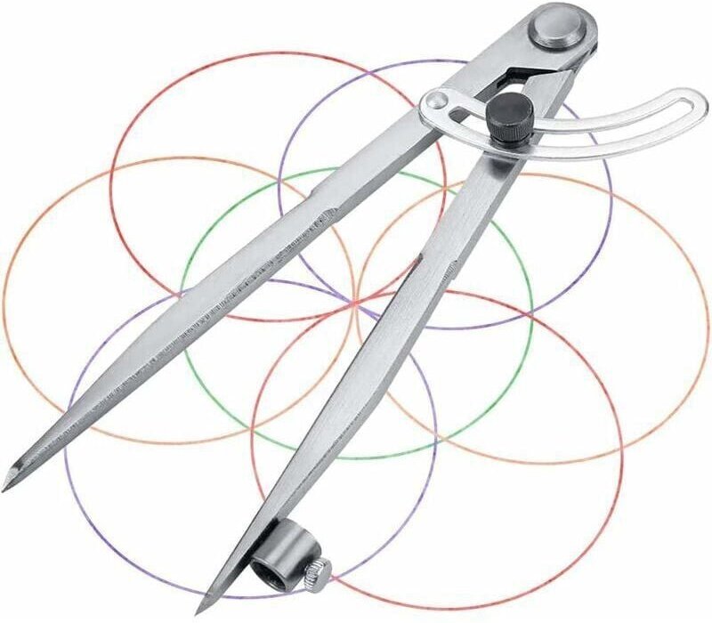 Maßschieber, Tinten- und Strichzirkel, Flügel-Divider – Industrielle Markierungslehre, großer professioneller Zirkel mit...