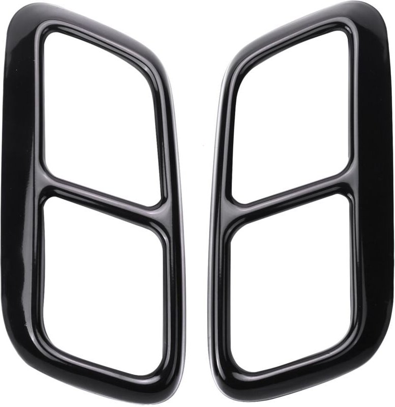 Tlily - Auto Auspuffblende Edelstahl Endrohr Auspuff Kappe für Range Sport 2018 2019 - Schwarz