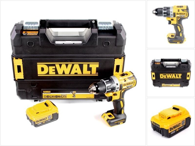 Dewalt DCD 791 NT Akku Bohrschrauber Brushless 18V 70Nm + 1x Akku 4,0 Ah in TSTAK - ohne Ladegerät