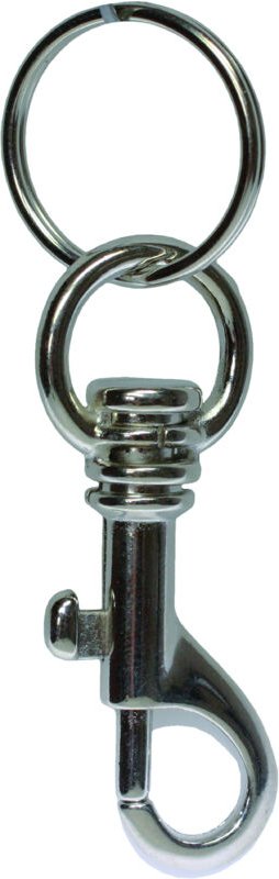 Thumbnail - BASI - Karabinerhaken mit Schlüsselring - 80 mm - 1 VE = 10 Stück
