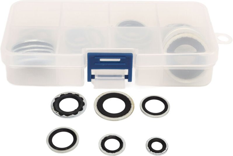 Ej.life - 30-teiliges AC-Kompressor-Dichtungsset mit transparenter Aufbewahrungsbox, universell tragbar, leicht, passend...