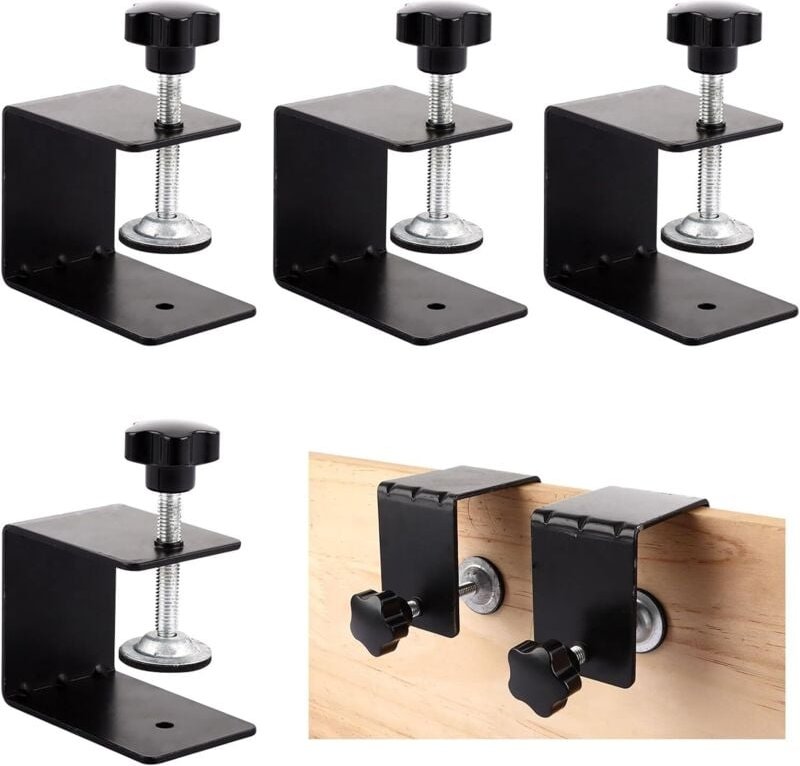4er-Pack robuste C-Klemmen, Universalklemmen für Holzbearbeitung, Holzbearbeitung, Reparatur, Heimwerker