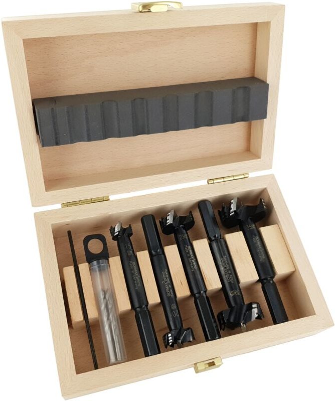 FP - famag Bormax prima Hartmetall-Forstnerbohrer 5-tlg, Set D=15,20,25,30,35 mm