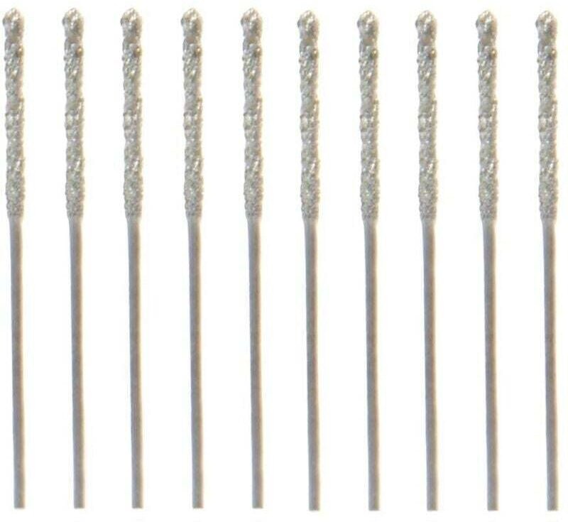 20-teiliges Set 0,8 mm diamantbeschichteter Spiralbohrer für Fliesen, Stein und Glas