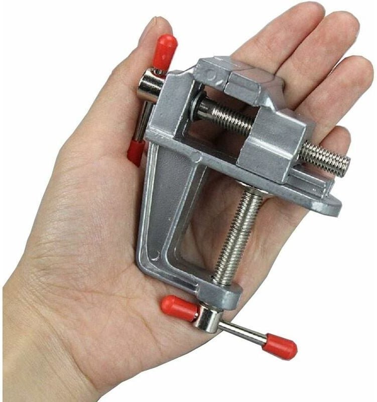 Kleiner Tischklemmschraubstock aus Aluminiumlegierung, Hobby-Schmuckarbeiten, 30 mm – DIY-Tischschraubstock, Miniatur-Sc...