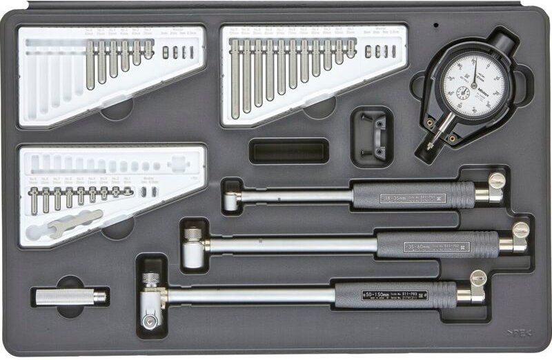 Mitutoyo - Innenmessgerätesatz Messbereich 18-150 mm Ablesung 0,01mm