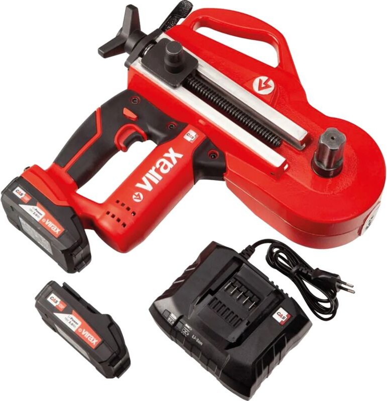 VIRAX tragbare elektrische Biegemaschine 18V Eurostem III 15-18-22-28 mm INOX - 251849