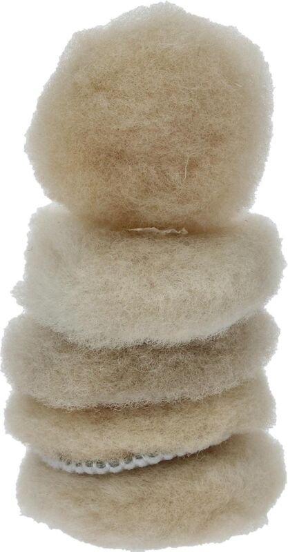 Polierpad Lammfell, ø 50,0mm, 5er Pack