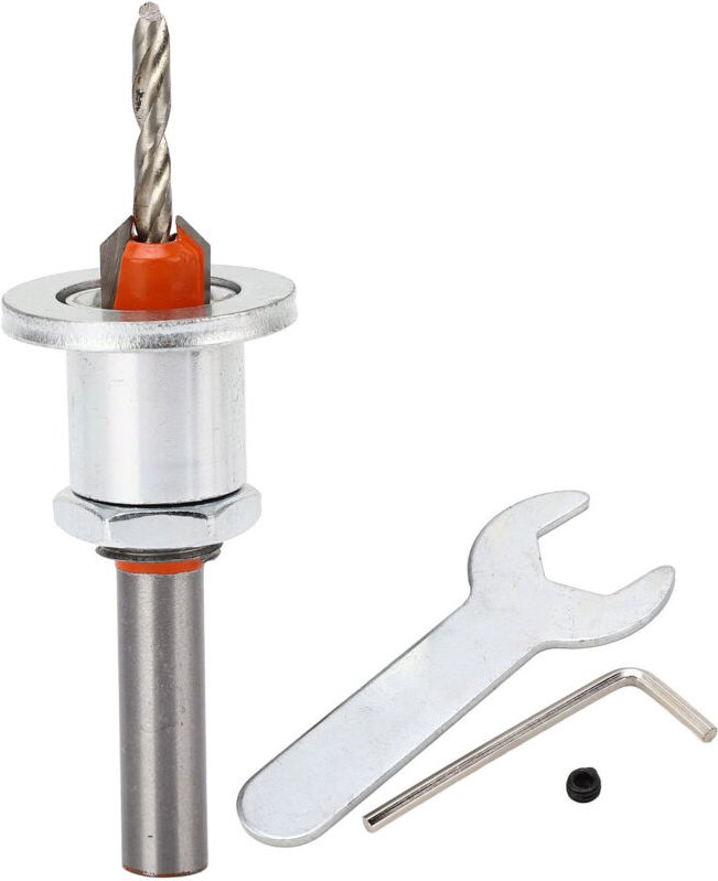 ViaGasaFamido Senkbohrer-Set mit einstellbarem Bohranschlag, 3,5 x 10 mm, für Holz und Metall, mit einstellbarem Bohrans...