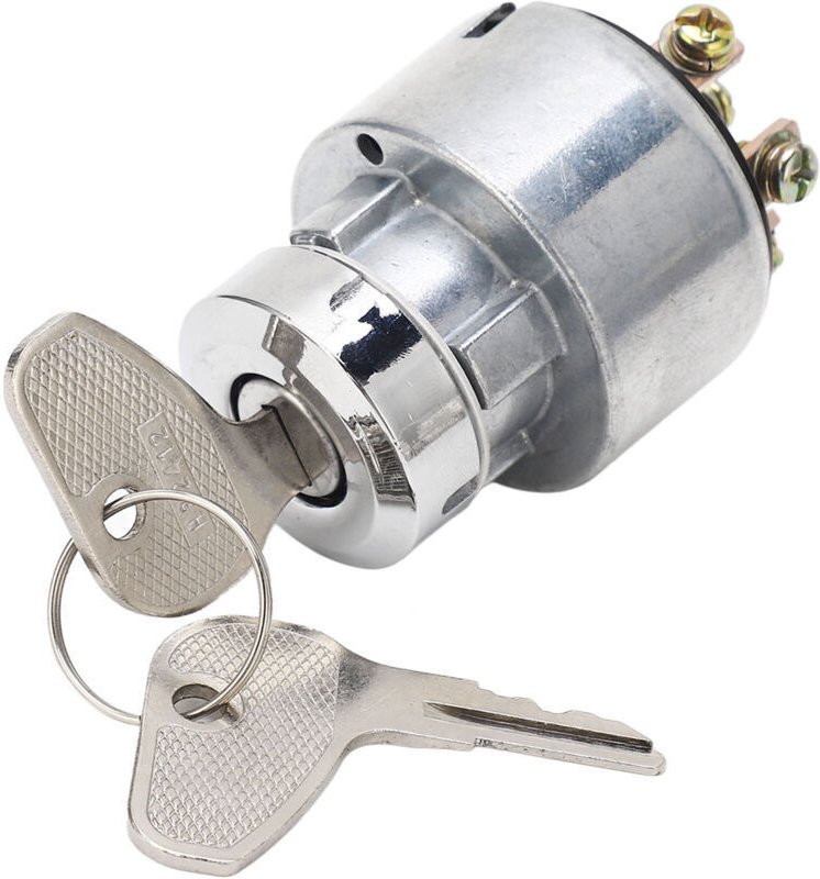 Vtizikl Interrupteur d'allumage d'allumage du tracteur 66021 55140 ALLIAGE D'ALUMINUM Démarrer avec 2 touches Remplaceme...