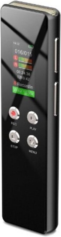 64GB Diktiergerät, One-Touch-Aufnahme, Sprachsteuerung, 1536kbps Tragbares Digitales Voice Recorder, USB C, für Intervie...