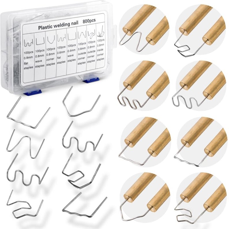 Klammernsatz für Kunststoffschweißgerät 800-teilig Humberg