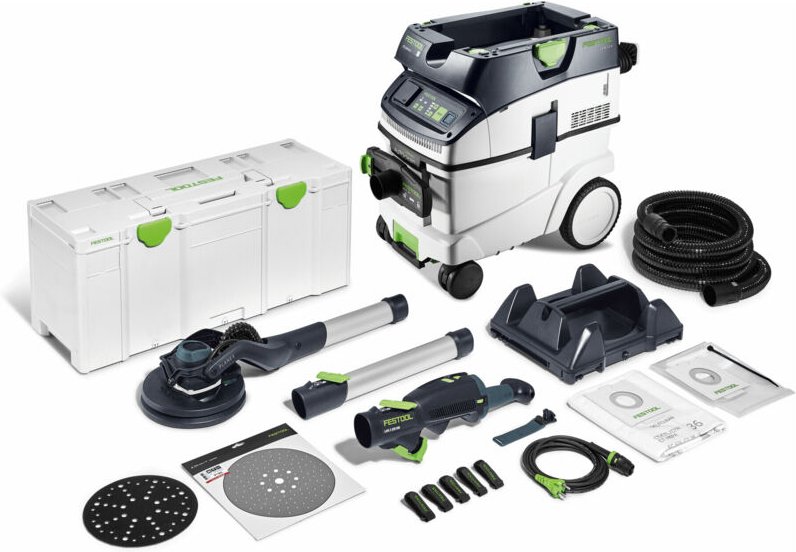Langhalsschleifer- und Sauger-Set planex lhs 2 225 eqi/ctl 36-Set - Festool