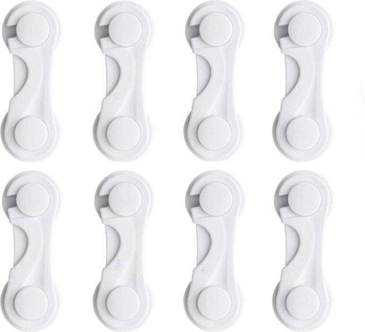 BEBUSINGOTO (8 Stück) Selbstklebende Sicherheits-Türstopper für Kinderschränke, Schranktüren, Fenster, Kühlschrankschubl...