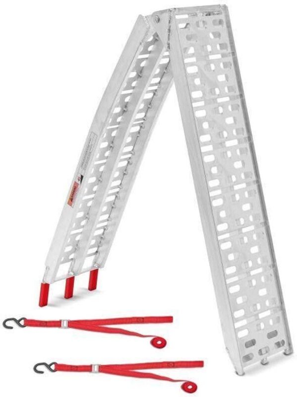 Zugangsrampe - ConStands - Leichtaluminium - Tragfähigkeit 340 kg - Zusammenklappbar und rutschfest