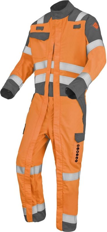 Kombination 2 Reißverschluss Condor Neonorange/Grau Charcoal XL - FR(52-54)