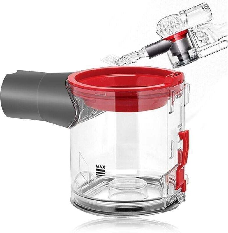 Kompatibler Staubbehälter für Dyson V7 und V8, XU-Halterung, Plug-and-Play-Funktion. Ersatz-Staubbehälter unten – KZQ