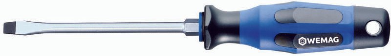 Schraubendreher mit Sechskant Schlitz 3,5x0,6x 75 mm - Wemag