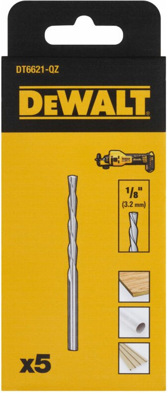 Thumbnail - Trockenbaufräser Multimaterial 1/8 Zoll 5 Stk - Dewalt