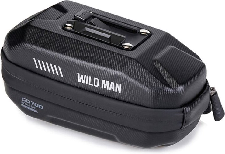 GD700 Wasserdichte Mountainbike-Hecktasche - EVA-Hartschalensattel für Straßen- und Fahrradausrüstung Schwarz