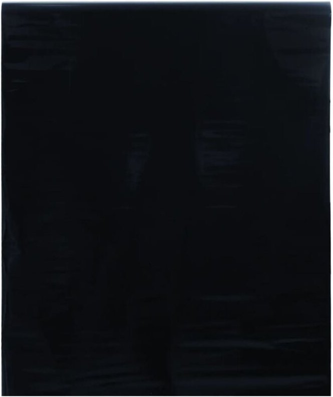 vidaXL Fensterfolie Statisch Matt Schwarz 60x1000 cm PVC