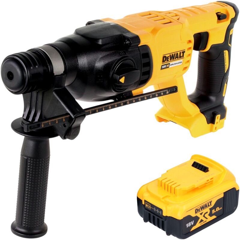 DeWalt DCH 133 N Akku Kombihammer 18 V 2,6 J SDS plus Brushless + 1x Akku 5,0 Ah - ohne Ladegerät
