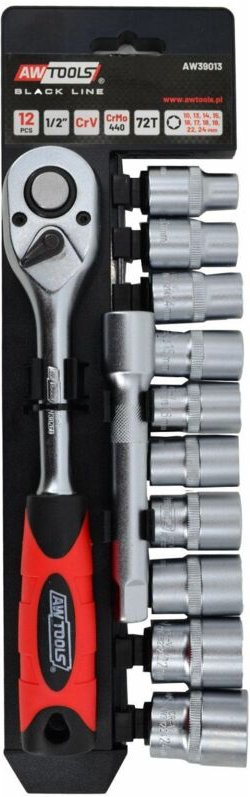 Thumbnail - Awtools zestaw kluczy 1/2" 12el