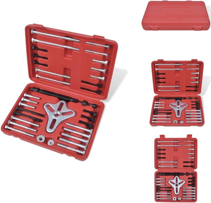 Vidaxl - 45-tlg. Schwingungsdämpfer Kurbelwelle Lenkrad-Abzieher Set - Schraubendreher Satz - Werkstattwerkzeug - Handwe...