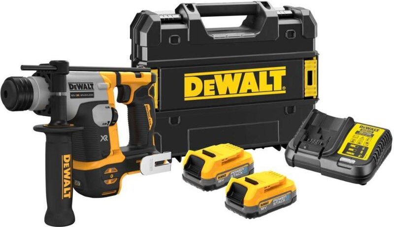 DeWALT Werkzeuge - AKKU-Bohrhammer 18 V, 2 x 1,7 Ah POWERSTACK DCH172E2T