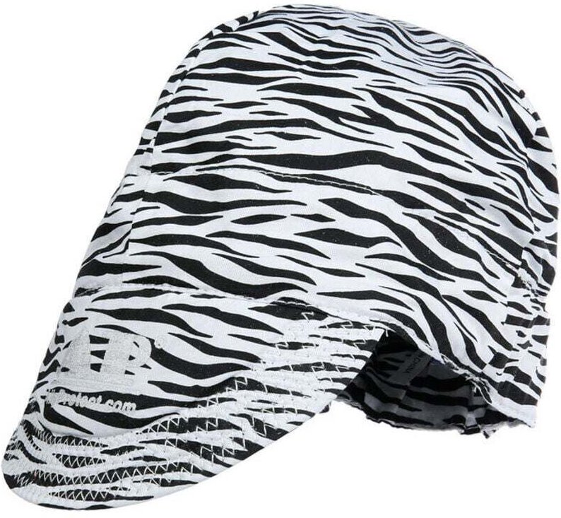 Schweißerhelmfutter aus reinem Baumwollgewebe, Zebramuster, Arbeitsschutzausrüstung.