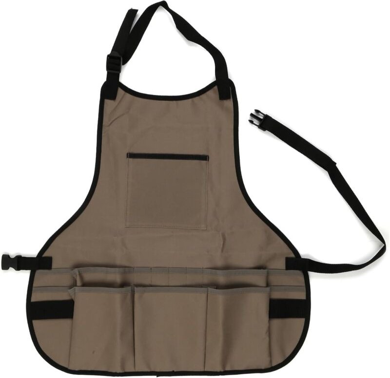 Mehrzweck-Elektriker-Werkzeugtasche, Leine, Aufbewahrung, Garten-Werkzeugschürze für Hobby-Landwirte (grau)