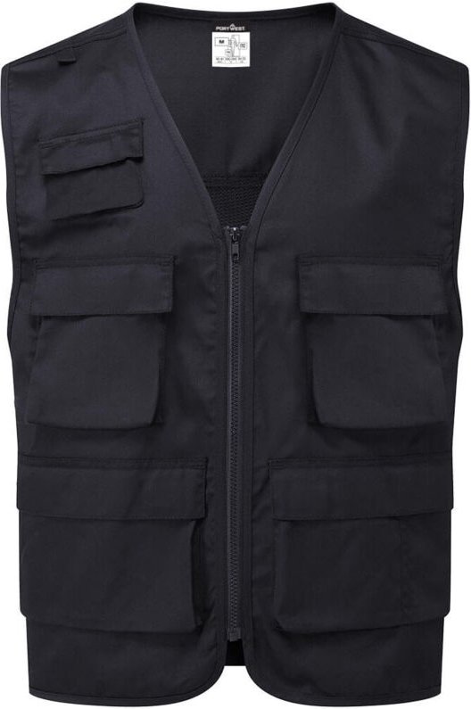 Arbeitsweste - Größe XXL - Schwarz - Portwest