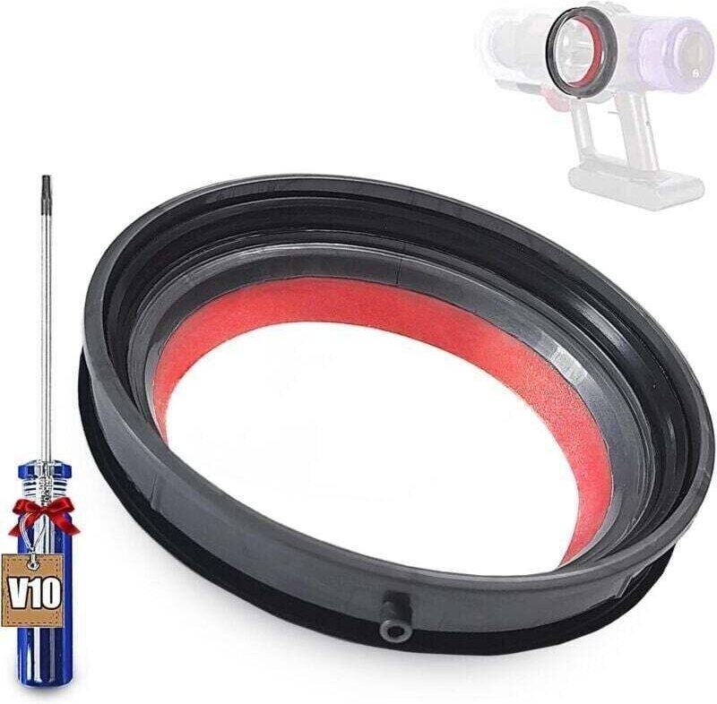 Fester Dichtungsring für Dyson V10 SV12 Staubsauger-Ersatzteile, fester Staubbehälter mit Torx-Schraubendreher