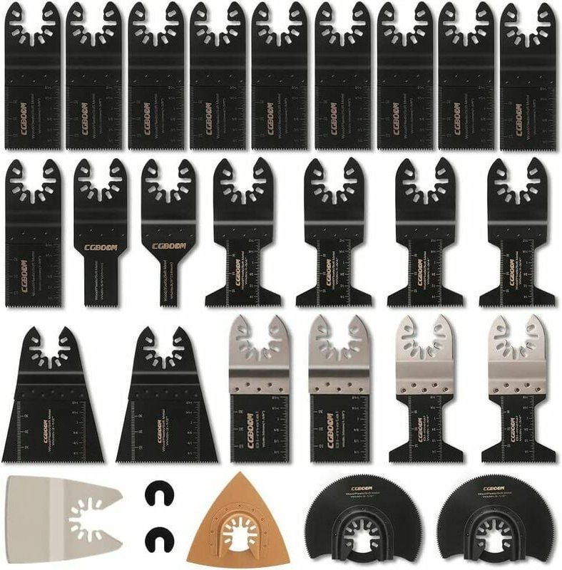 Multi-Tool Sägeblätter Zubehör Ki 28 Stück Multifunktions-Oszillationswerkzeug Zubehör Säbelsägeblatt für Fein Multimast...