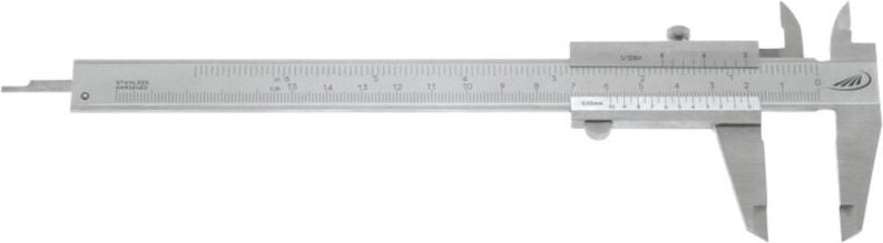 Helios Preisser - Taschenmessschieber für Linkshänder (Messbereich 0°150 mm)