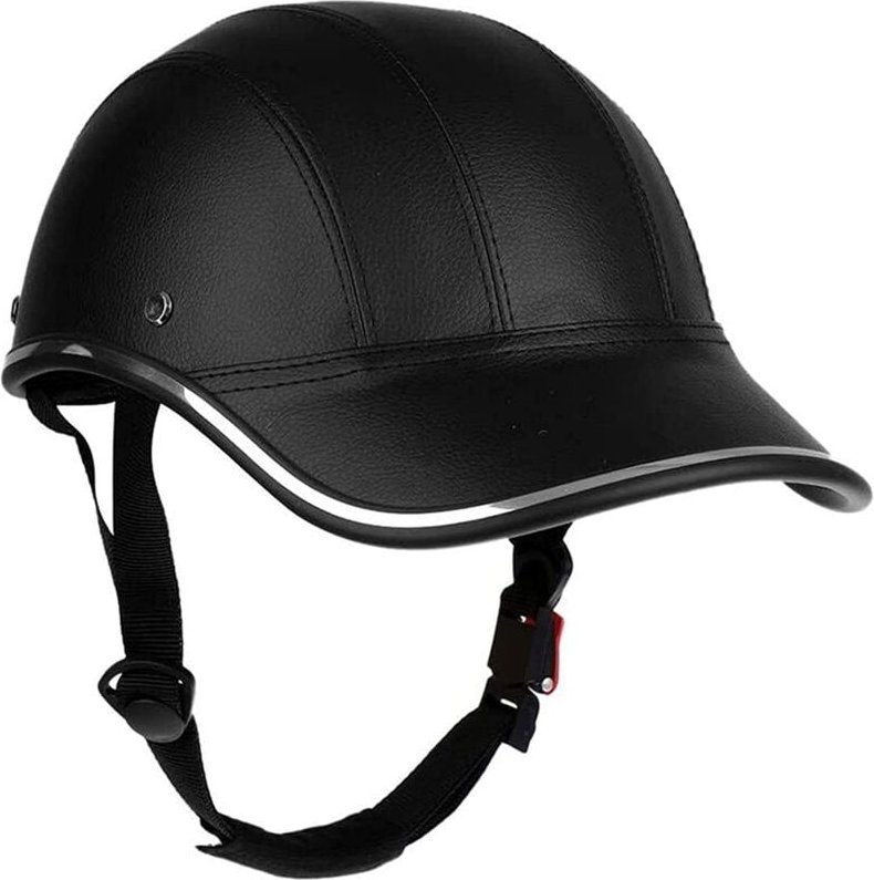 Fahrrad Baseball Helme Helm Erwachsene abs + pu Leder Sicherheits mit Verstellbarem Riemen