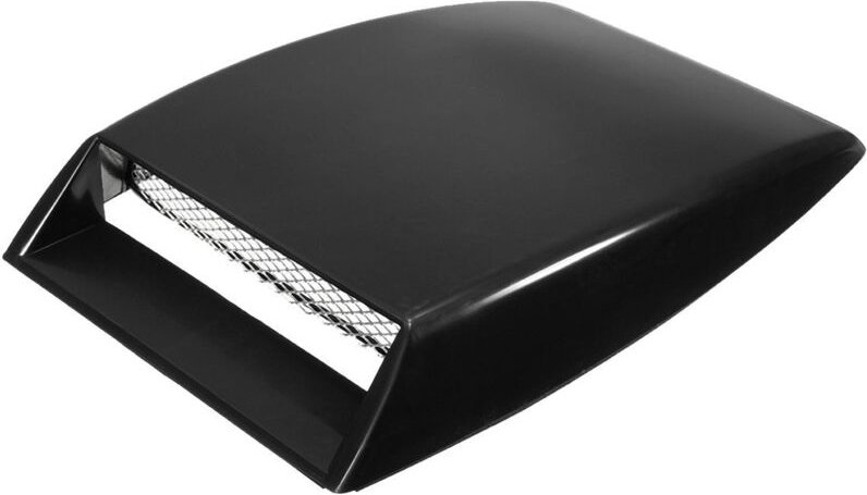 Universal Auto Auto Schwarz Dekorativ Luftstrom Ansaugschaufel Motorhaube Vent Cover Hood