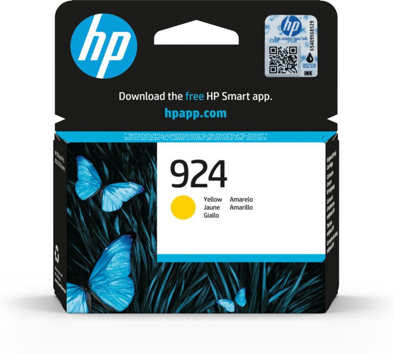 Hewlett Packard HP 924 / 4K0U5NE Original Druckerpatrone Gelb Instant Ink (4K0U5NECE1)