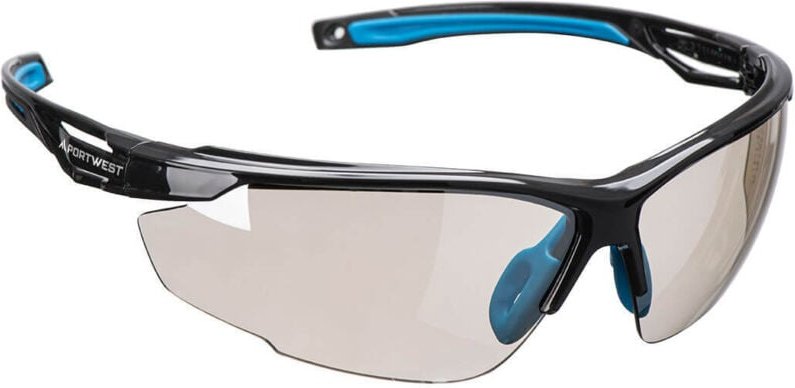 Schutzbrille schwarz Spiegel