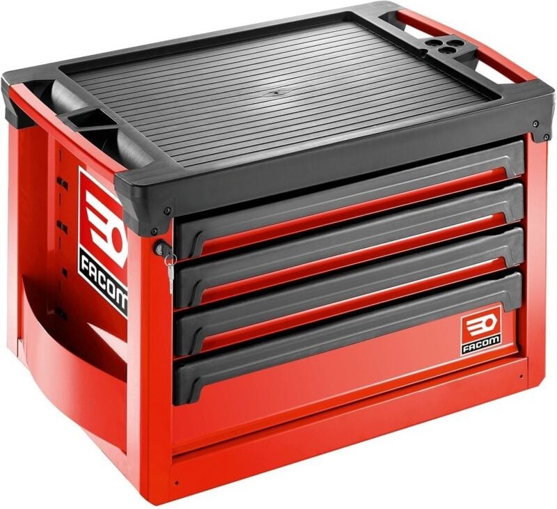 FACOM Werkzeugtruhe ROLL mit 4 Schubladen, 3 Module pro Schublade, rot (RAL 3020)