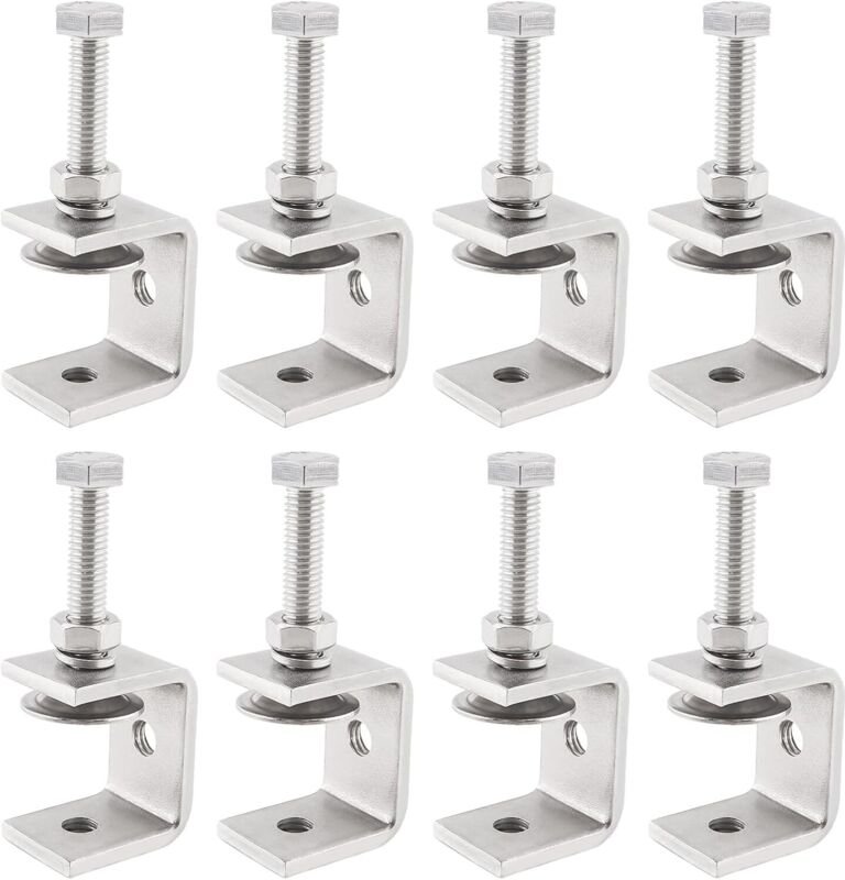 Stück C-Klemmen aus Edelstahl, verstellbare C-Klemme, robuste C-Klemme für Holzbearbeitung, Schweißen, Autoreparatur