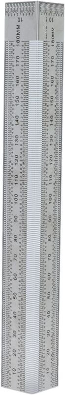 Präzisions-Krümmungslineale, 90°-Markierungslineal aus Edelstahl für Schreiner-Winkelmesser, Messbereich 0–180 mm / 0–7,...