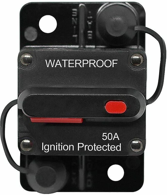 30A - 150A Auto-Leistungsschalter, DC 12V - 48V wasserdichter Leistungsschalter mit manueller Rückstellung für Auto, Aut...