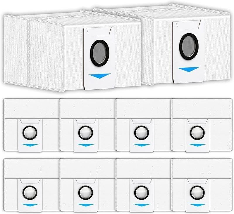 10 pièces) Sacs aspirateur de rechange pour ecovacs deebot X1 omni X1 pro omni X1 omni T10 omni, sacs filtrants compatib...
